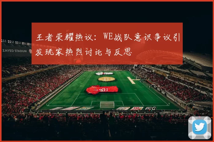 王者荣耀热议：WE战队意识争议引发玩家热烈讨论与反思